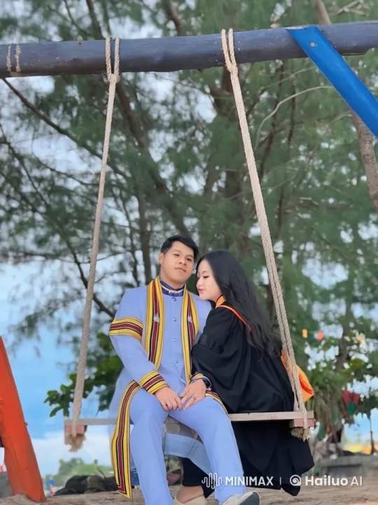 Formal Attire Martial Arts Display on Swings – AI Generated Video | Hailuo AI
