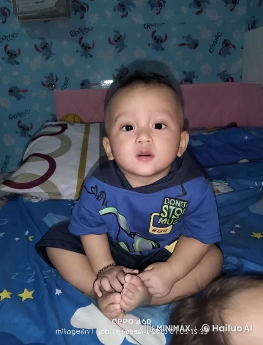 Baby in 'Don't Stop the Music' Outfit Poses Playfully – AI Generated Video | Hailuo AI