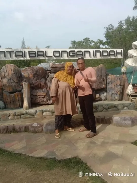 Kung Fu Duel in Front of 'Pantai Balongan Indah' Sign – AI Generated Video | Hailuo AI
