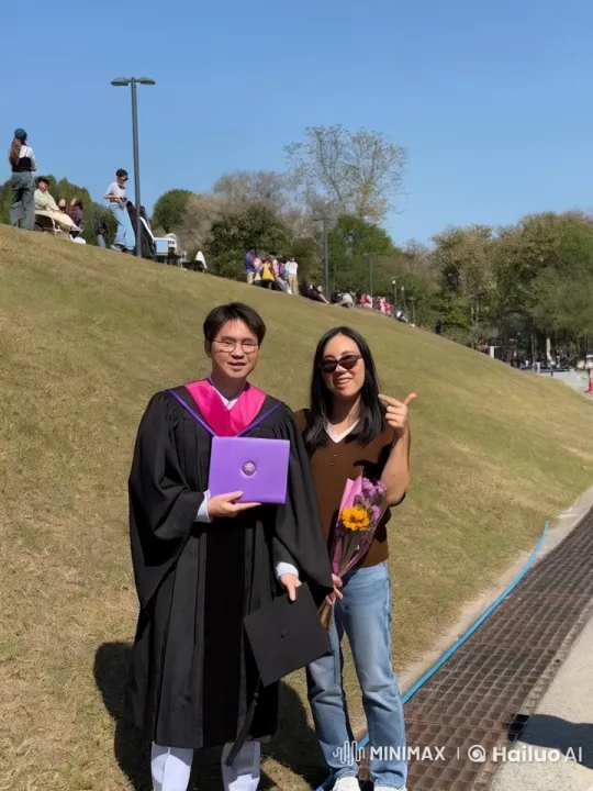 Graduate Celebrates With Martial Arts Display – AI Generated Video | Hailuo AI