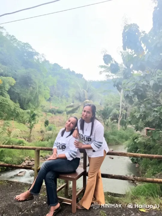 Women Enjoying Serenity on a Wooden Bridge – AI Generated Video | Hailuo AI