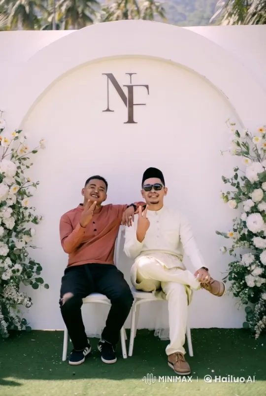 Men Display Martial Arts Skills Under Flower Arch – AI Generated Video | Hailuo AI