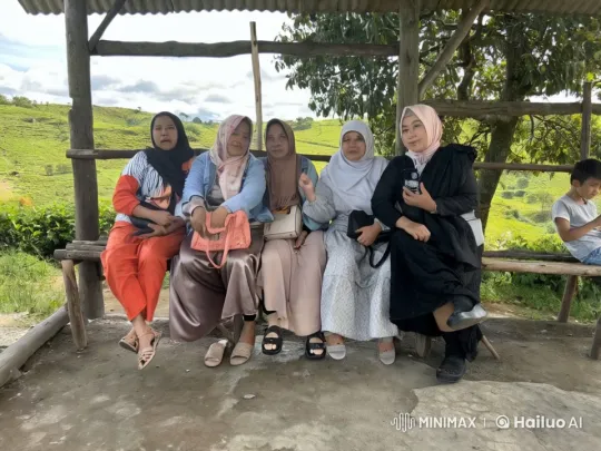 Women Laughing in Green Countryside with Curious Boy – AI Generated Video | Hailuo AI