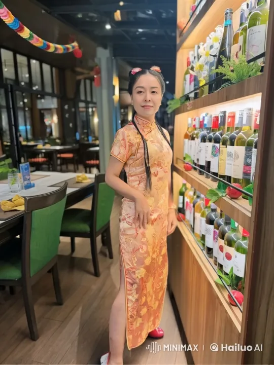 Chinese Woman Showcases Kung Fu in Elegant Restaurant Setting – AI Generated Video | Hailuo AI