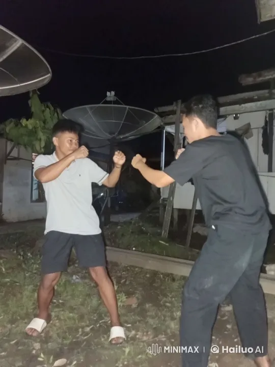 Training Night: Kung Fu Fighters in Action – AI Generated Video | Hailuo AI