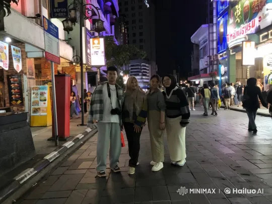 Nighttime Street Kungfu Display by Group of Friends – AI Generated Video | Hailuo AI