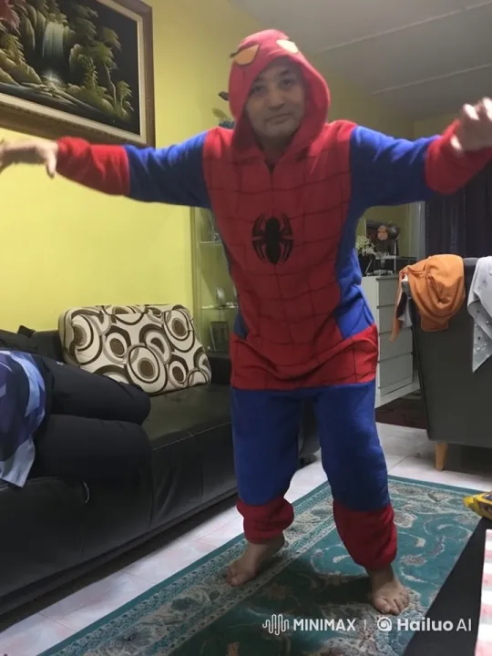 Spider-Man Costume: Animated Kung Fu & Flying Performance – AI Generated Video | Hailuo AI