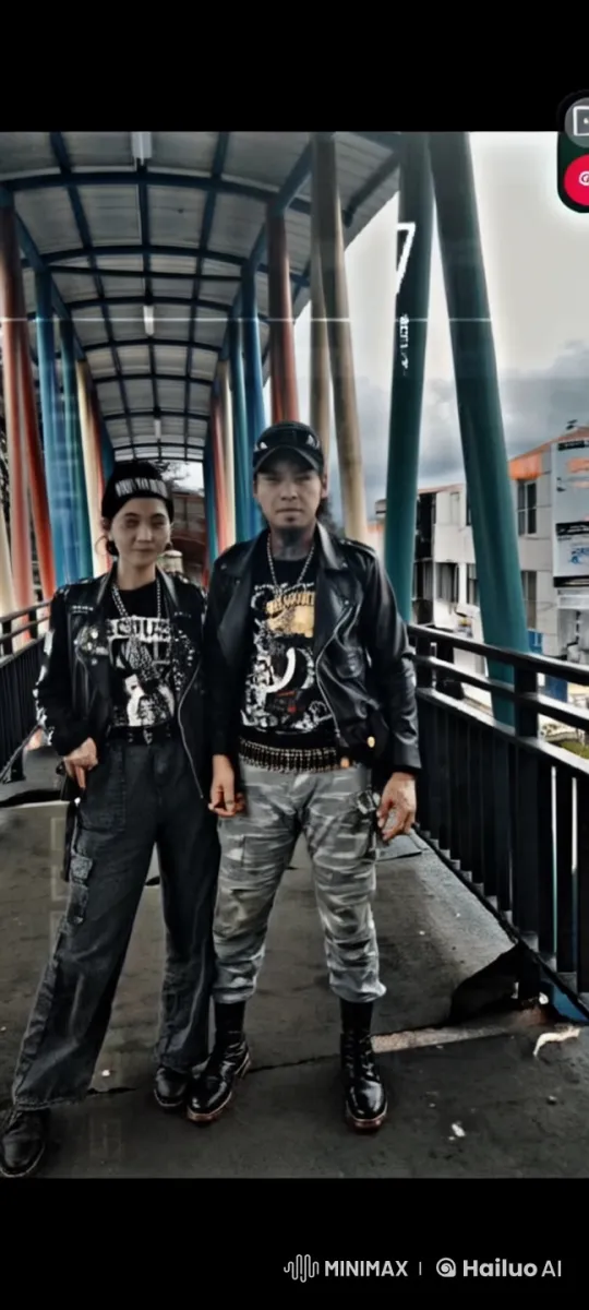 Punk Rockers Perform Energetic Kung Fu in Live2D Scene – AI Generated Video | Hailuo AI