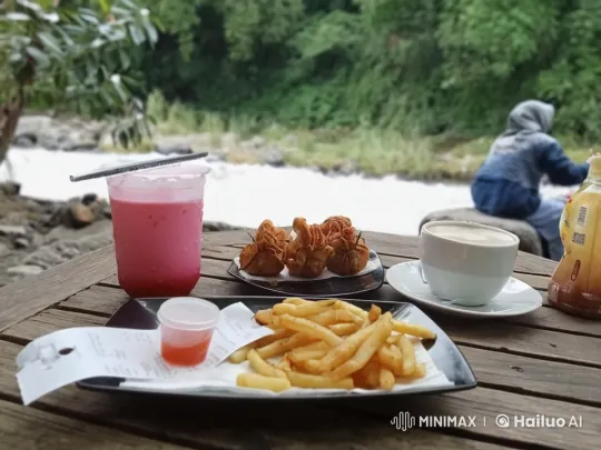 Tranquil Riverbank Dining Experience – AI Generated Video | Hailuo AI