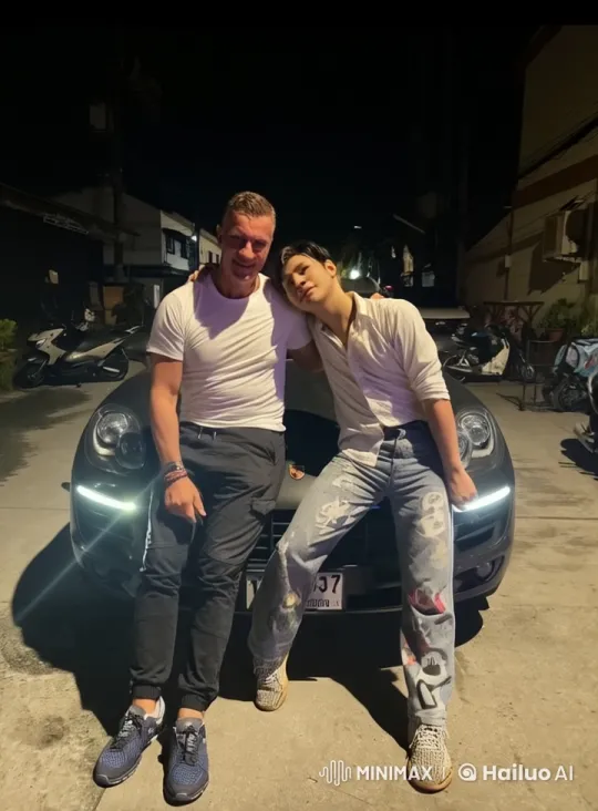 Young Men Bond Over Playful Sparring by Porsche – AI Generated Video | Hailuo AI