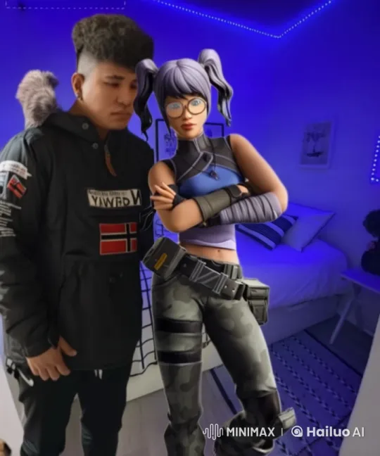 Romantic Encounter in a Modern LED-Lit Room – AI Generated Video | Hailuo AI