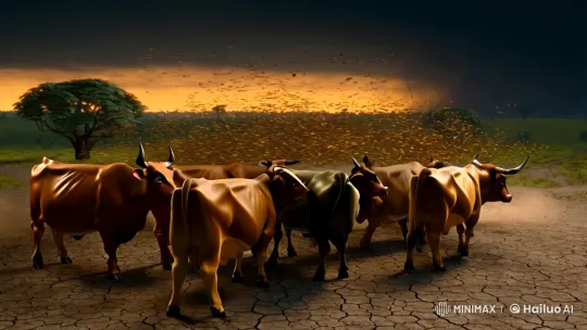 Brazilian Countryside Farm at Sunset - Pixar-Inspired Storm Scene – AI Generated Video | Hailuo AI