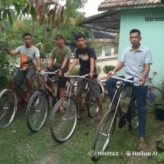 Vintage Bicycles and Kungfu Skills Fusion – AI Generated Video | Hailuo AI