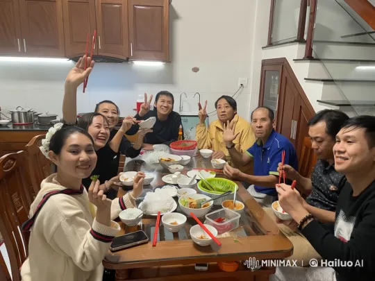 Family Feast Turned Martial Arts Extravaganza – AI Generated Video | Hailuo AI