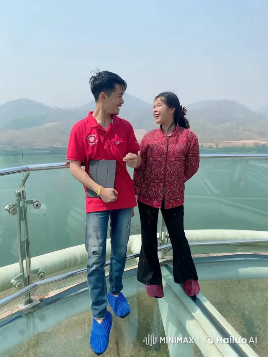 Live2D Animated Kungfu Fight on Scenic Glass Platform – AI Generated Video | Hailuo AI