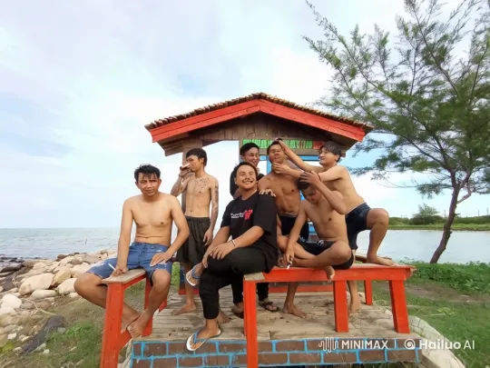 Shirtless Young Men Practice Kung Fu by Scenic Seaside – AI Generated Video | Hailuo AI
