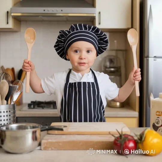 6-Year-Old Chef Creates Delicious Dishes in Various Styles – AI Generated Video | Hailuo AI