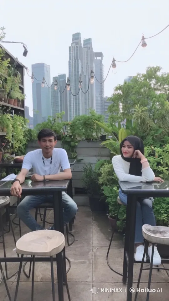 Rooftop Kung Fu Duel in Urban Garden Setting – AI Generated Video | Hailuo AI