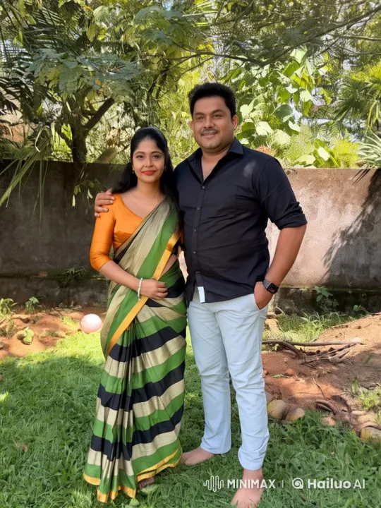 Traditional Saree-Wearing Woman and Man in Kungfu Display – AI Generated Video | Hailuo AI