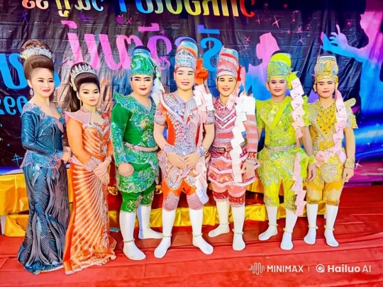 Thai Performers Showcase Vibrant Martial Arts in Live2D Animation – AI Generated Video | Hailuo AI