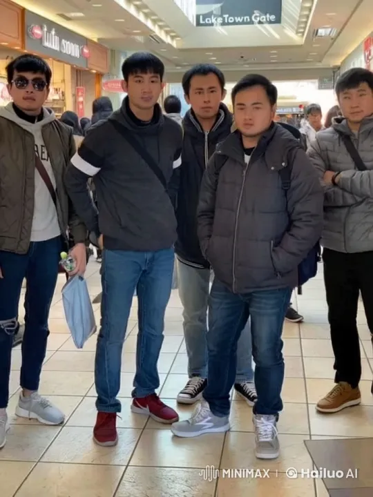 Young Men Practicing Martial Arts in Lake Town Gate Mall – AI Generated Video | Hailuo AI