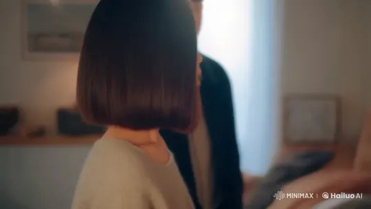 Young Couple's Tender Moment in Intimate Setting – AI Generated Video | Hailuo AI