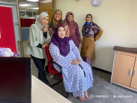 Women Perform Impressive Kung Fu in Office Setting – AI Generated Video | Hailuo AI