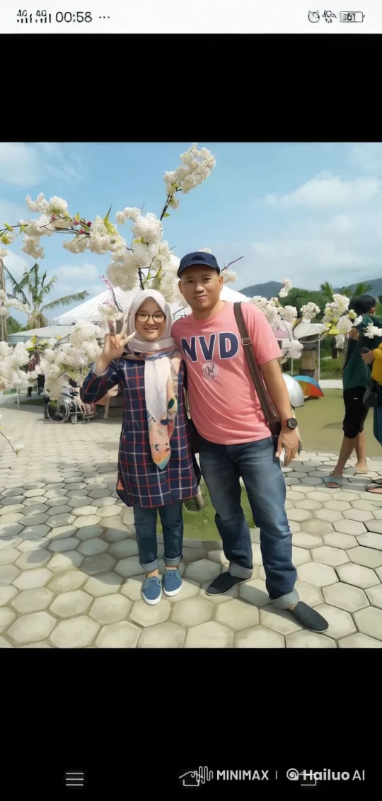 Young Couple Practicing Kung Fu in Flower Garden – AI Generated Video | Hailuo AI