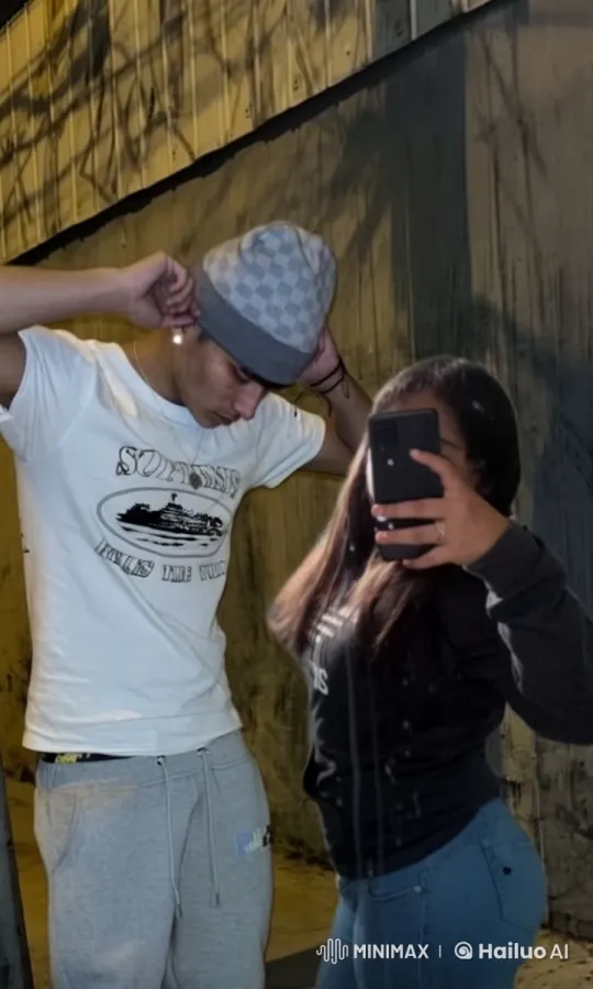 Intimate Kiss in Dim Alleyway with Realistic Animations – AI Generated Video | Hailuo AI