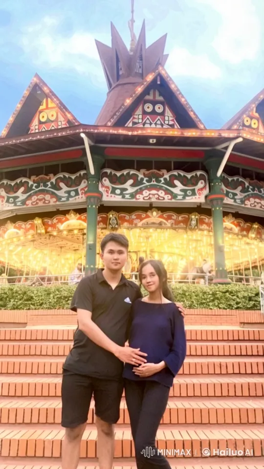 Couple Combines Romance and Martial Arts in Carousel Backdrop – AI Generated Video | Hailuo AI