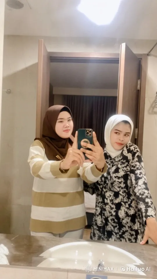 Women Practicing Kung Fu in Bathroom Mirror – AI Generated Video | Hailuo AI