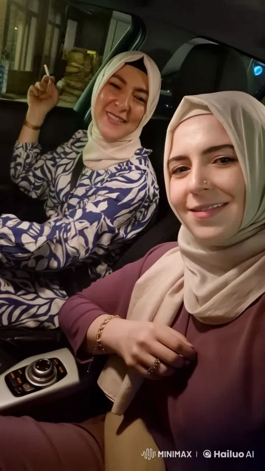 Two Women Chatting in a Car at Night – AI Generated Video | Hailuo AI