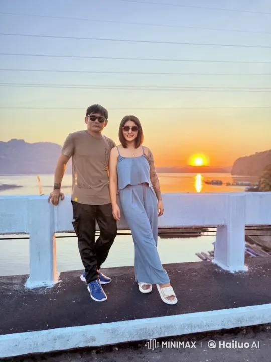 Bridge sunset: martial arts couple's dynamic display – AI Generated Video | Hailuo AI
