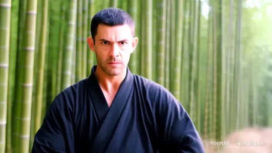 Kung-Fu Master in Bamboo Forest - Grace and Power – AI Generated Video | Hailuo AI