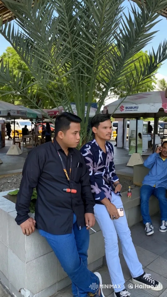 Live2D Animated Kung Fu Showdown by the Palm Tree – AI Generated Video | Hailuo AI