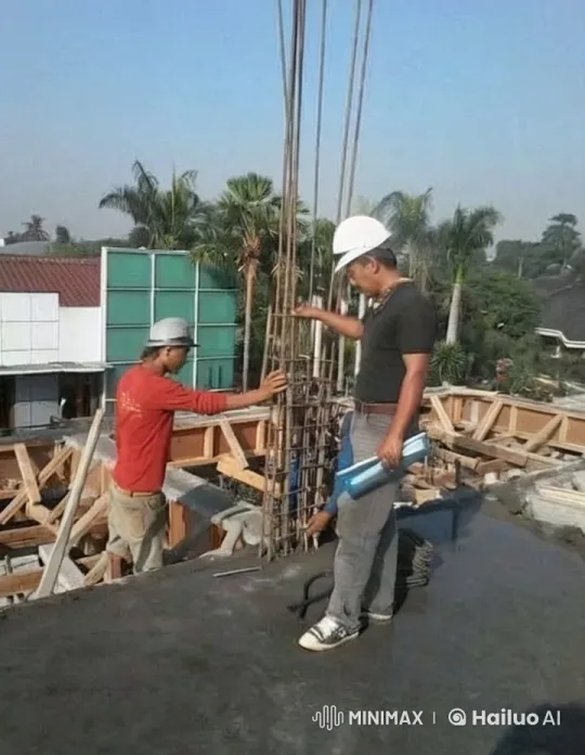 Construction Workers Discussing Project at Active Site – AI Generated Video | Hailuo AI