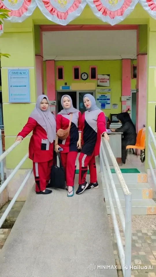 Women Perform Synchronized Kung Fu at Building Entrance – AI Generated Video | Hailuo AI