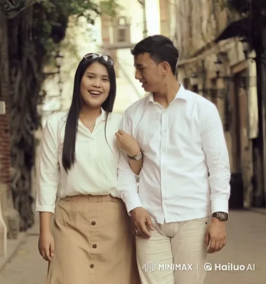 Couple Fights with Kungfu Mastery on Historic Street – AI Generated Video | Hailuo AI