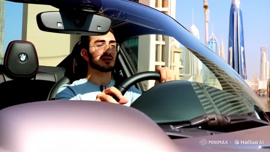 Modern Dubai Life: Man in BMW Z4 Showcases Style – AI Generated Video | Hailuo AI
