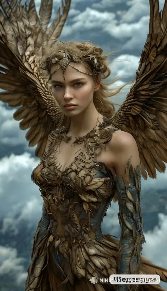 Feathered Wings: A Majestic Sky Flight – AI Generated Video | Hailuo AI