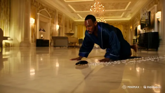 P Diddy's Elegant Chase of a Cockroach in Luxury – AI Generated Video | Hailuo AI