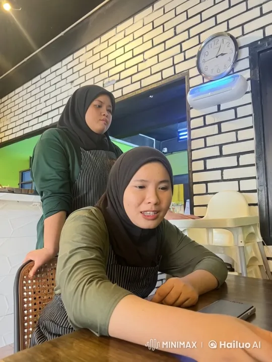 Women Train Chinese Martial Arts in Modern Café – AI Generated Video | Hailuo AI