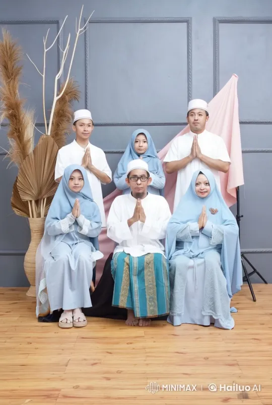 Traditional Attired Group Transition from Prayer to Conflict – AI Generated Video | Hailuo AI