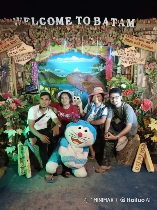 Friendly Welcome to Batam with Doraemon at Festive Festival – AI Generated Video | Hailuo AI