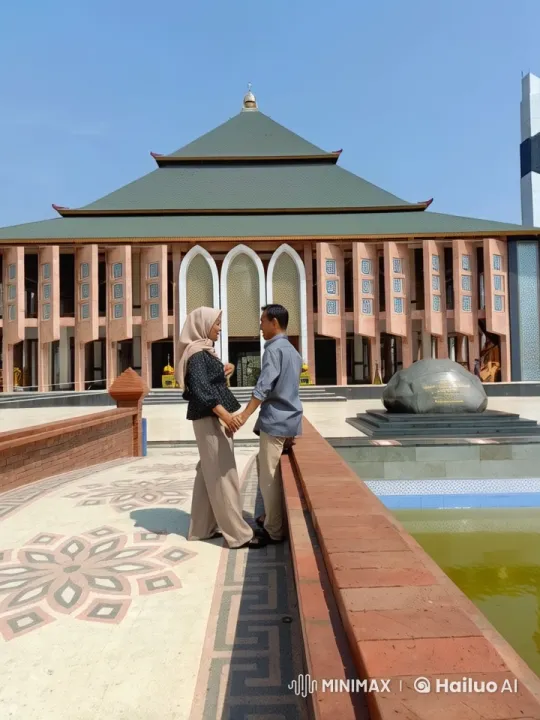 Couple Practicing Kungfu in Architectural Serenity – AI Generated Video | Hailuo AI