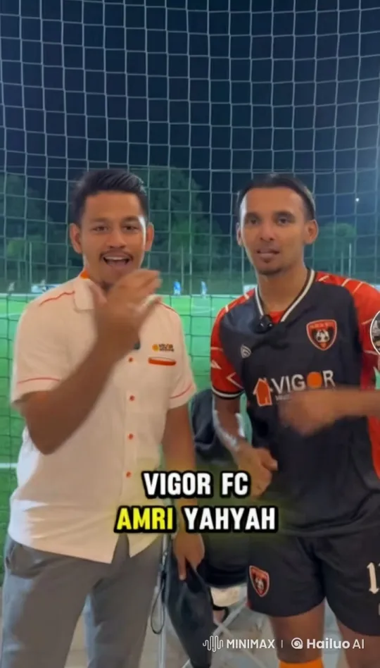 VIGOR FC Player Amri Yahyah Displays Team Spirit – AI Generated Video | Hailuo AI