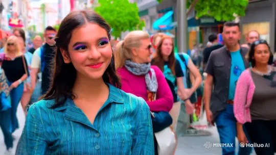 Urban Prank: Girl Kisses Unexpecting Passerby – AI Generated Video | Hailuo AI