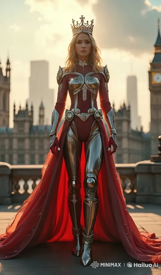 The Lionheart Queen: A Fusion of Royalty and Superhero Design – AI Generated Video | Hailuo AI