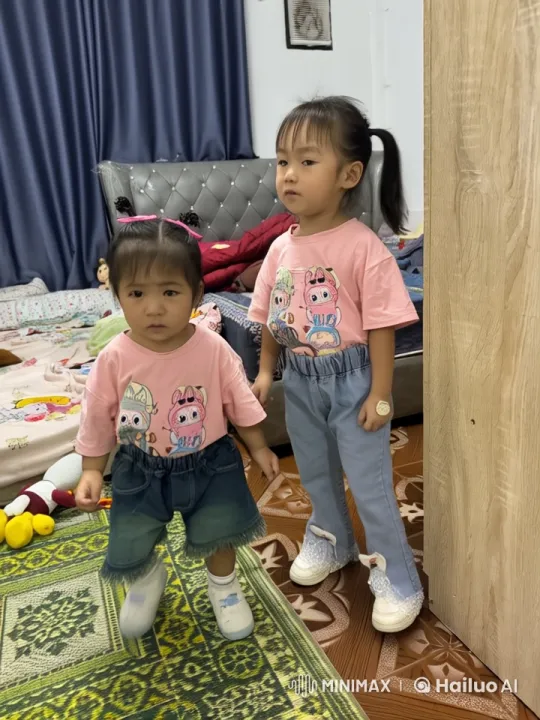 Children's Playful Kung Fu Fight in Cozy Bedroom – AI Generated Video | Hailuo AI