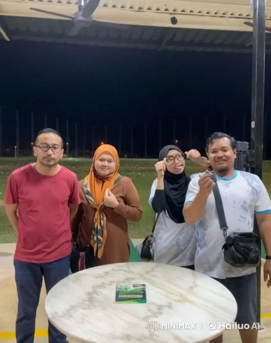 Nighttime Kungfu Display by Group Under Bright Light – AI Generated Video | Hailuo AI